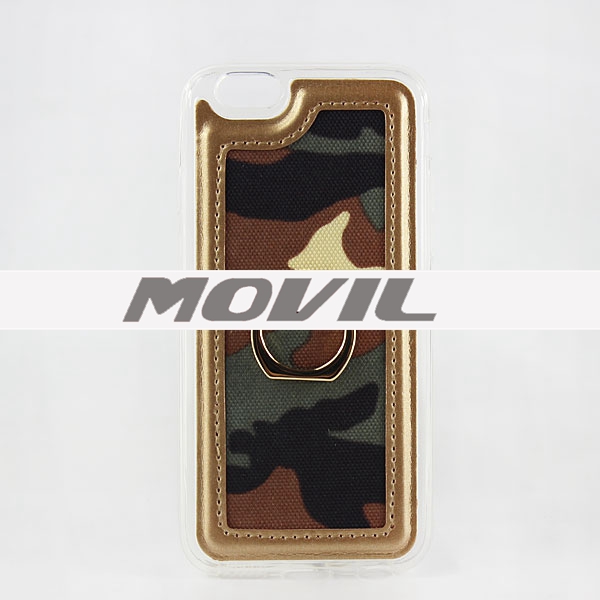 NP-2502 Borde de oro Funda para el iPhone 6 With Buckle Holder-8